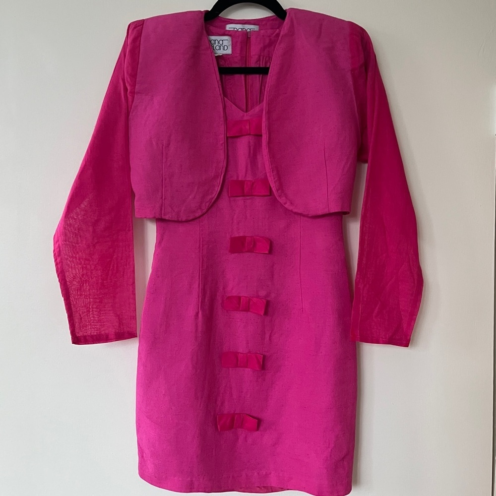 PRISTINE 1970s/1980s Mini Dress & Crop Jacket